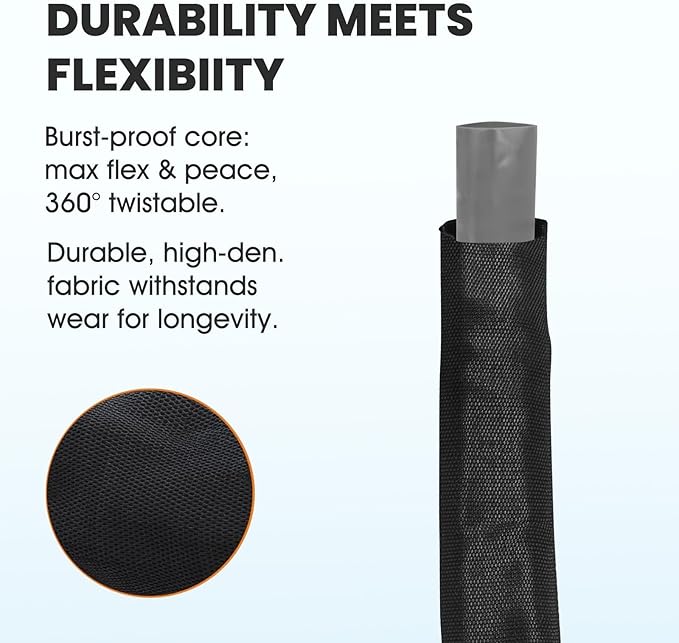 2025 Upgraded 75FT Non-Expanding Garden Hose, Lightweight, Flexible Ultra-Light Water Hose, Burst-Resistant, Lead-Free, Anti-Kink, High-Pressure