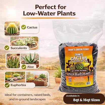 Tank's Cactus & Succulent Mix 16 qt Bag