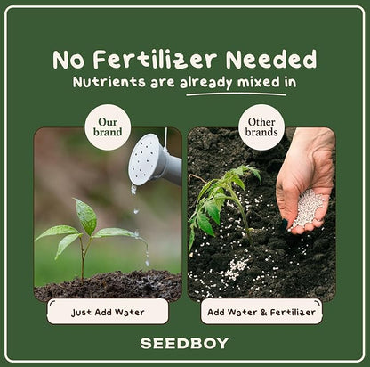 InstaSoil™ Nutrient-Rich Potting Soil for Indoor/Outdoor Plants – Compressed Coco Coir– Just Add Water - Expands to 15 Gallons in 5 Minutes - Perfect for Herbs, Vegetables & Microgreens (10lb Block)