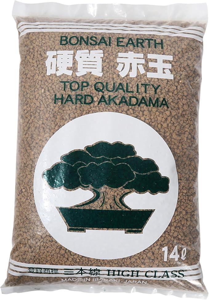 Japanese Super Hard Akadama Bonsai Soil - Small Grain (22.5lb) | Ideal for Succulents, Orchids, Bonsai, Topsoil
