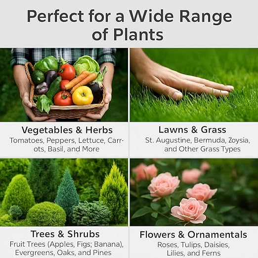 Gardenera 13-13-13 Slow Release Granular Fertilizer – All Purpose Plant Food 13 13 13 for Outdoor Grass, Vegetables, Roses, Flowers, Shrubs, Trees. Lawns, Gardens, Potted Plants (10 Quarts)