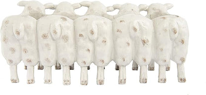 Creative Co-Op Farmhouse Resin Sheep Planter, White