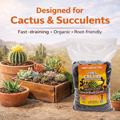 Tanks Cactus and Succulent Mix 8 qt Bag