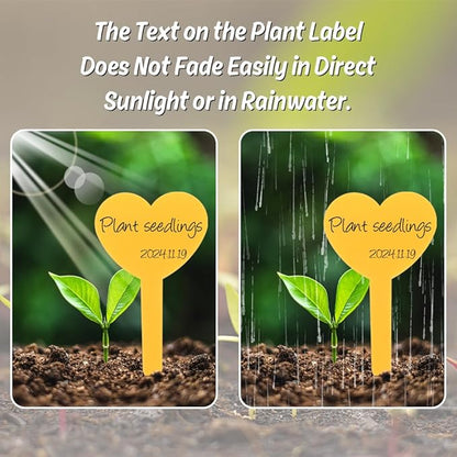 Plant Labels,120PCS Plastic Plant Tags Labels for Seedlings,Garden Labels Outdoor Waterproof,Garden Markers for Plants Outdoor,Gardening Supplies,Gifts for Gardening Lover