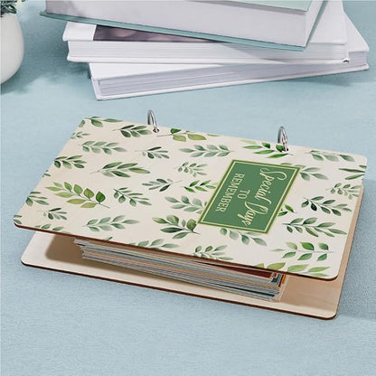 SUPERDANT Special Days to Remember Greeting Card Organizer Gift Card Holder Cards Keeper Storage Keepsake Book Binder Birthday Holiday Post Cards Photo Album Holder with Punch and 20 pcs Inner Pockets