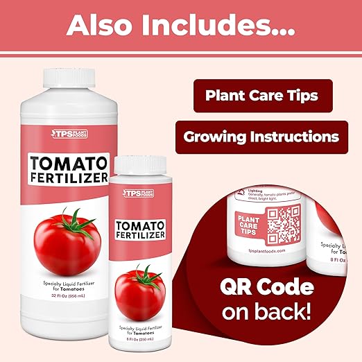 Tomato Fertilizer – Liquid Plant Food for Tomatoes, Promotes Healthy Growth & Fruit Production, 8 oz