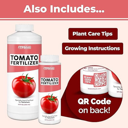Tomato Fertilizer – Liquid Tomato Plant Food for Healthy Growth & Fruit Production, 1 Gallon
