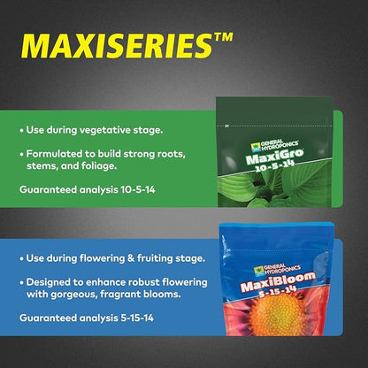General Hydroponics MaxiGro Plant Food for Vigorous Growth, 2.2 lbs.