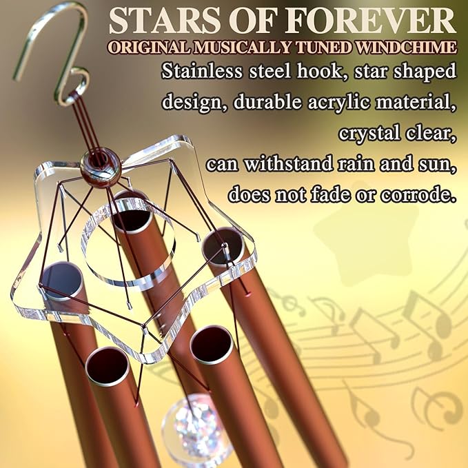 Customizable Personalized Wind Chimes,Magnetic Photo Frame Wind Pendulum,Crystal Sun Catcher Clapper- Custom Gift for Couple,Friend,Relatives and Pet.Original Design,for Home,Outdoor,Garden Decor(35")
