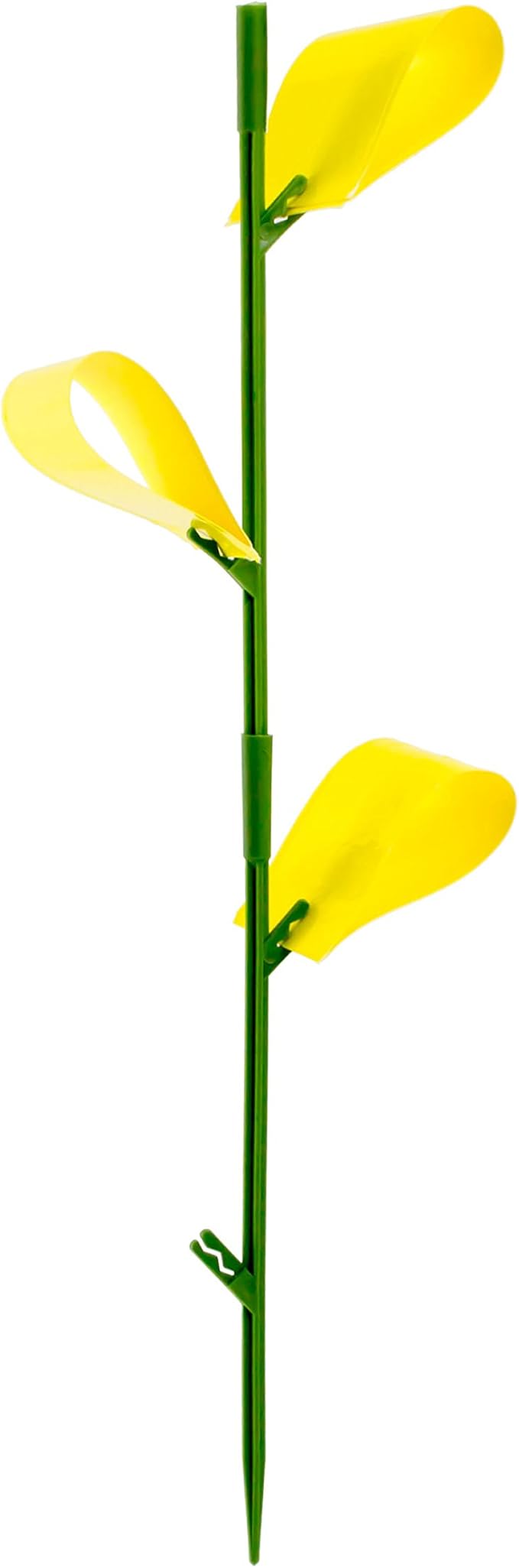 Safer Brand 5026 Houseplant Sticky Stake Insect Traps for Indoor Plants - Controls Fungus Gnats, Whiteflies, Midges, Thrips, Fruit Flies, and Black Flies - 1 Pack, 7 Traps