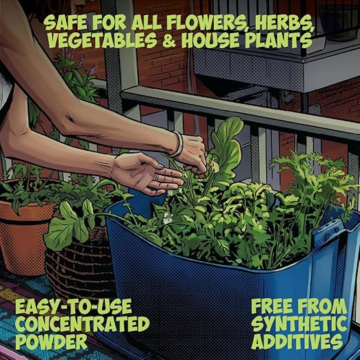 Kelp it Real Organic Seaweed Fertilizer for Plants - Makes 400 gallons - OMRI Listed - Vegan Certified - for Indoor Gardeners, Houseplants, Fruits, Vegetables, Hydroponics (1lb)