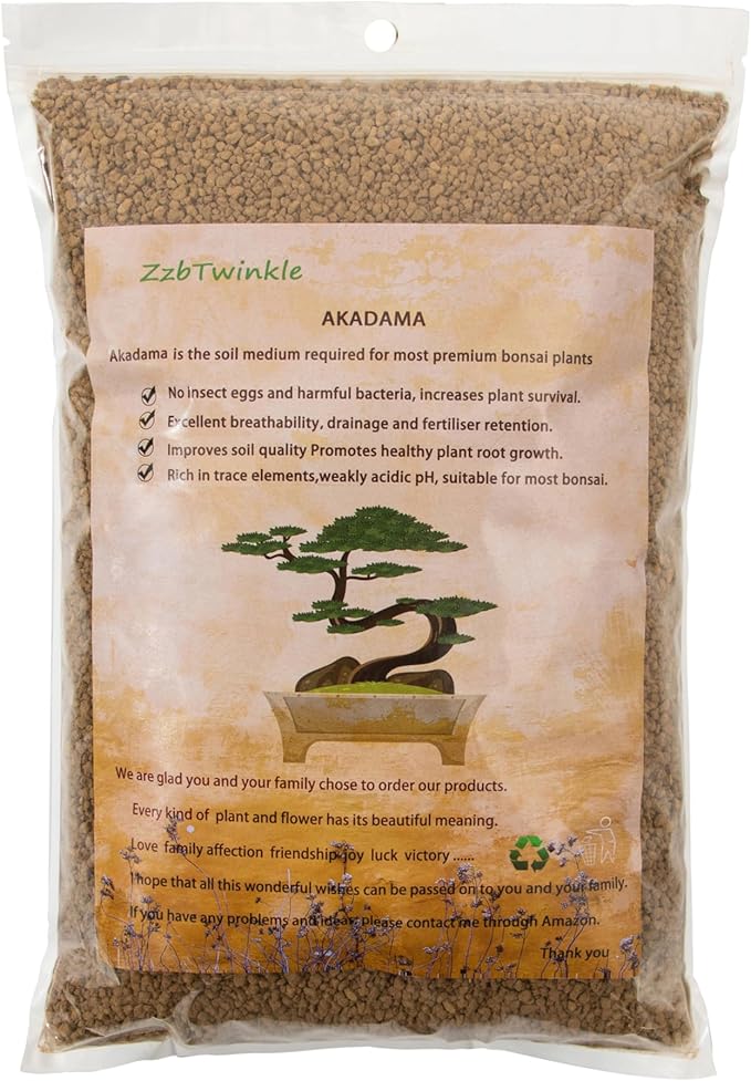 Japanese Super Hard Akadama Bonsai Soil - Extra Small Grain (6lb) | Ideal for Cuttings, Seedling Cultivation, Fine-Rooted Plants