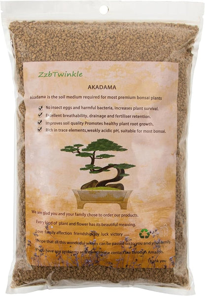 Japanese Super Hard Akadama Bonsai Soil - Extra Small Grain (6lb) | Ideal for Cuttings, Seedling Cultivation, Fine-Rooted Plants