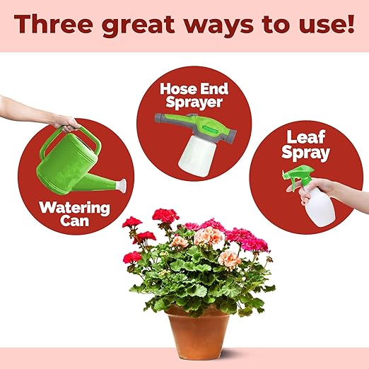 Geranium Fertilizer, Complete Grow and Flowering Liquid Geranium Plant Food, 8 oz (250mL)