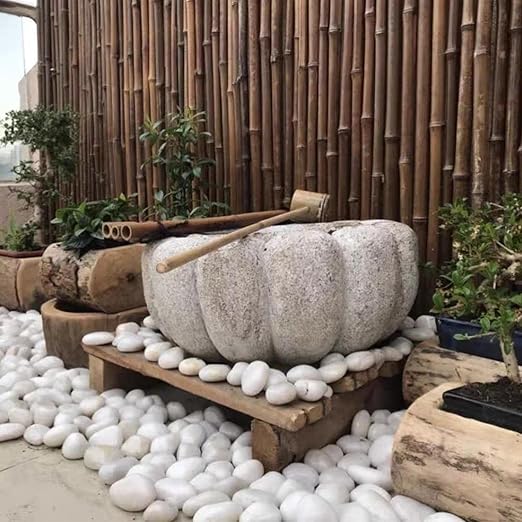 40 lbs White River Rocks for Landscaping, 1-2 Inch Polished Pebbles for Indoor Plants, Decorative White Stones for Plants, Vase, Aquarium, Fish Tank and Garden