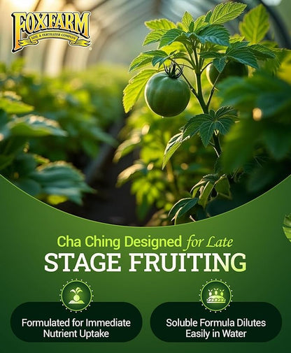 FoxFarm Soluble Trio Pack - Open Sesame, Beastie Bloomz, Cha Ching - Supports Flowering, Blossom & Late-Stage Fruiting - Bloom Booster Fertilizer for Hydroponic & Conventional Growers - 3 x 1 lb