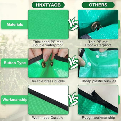 Repotting Mat for Indoor Plant Transplanting and Mess Control 27"x 27" Thickened Waterproof Potting Tray Foldable Succulent Potting Mat Portable Gardening Mat Garden Gifts for Women & Men