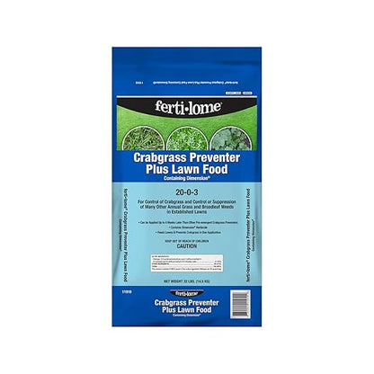 Fertilome (11910) Crabgrass Preventer Plus Lawn Food w/Dimension 20-0-3 (32 lbs.)
