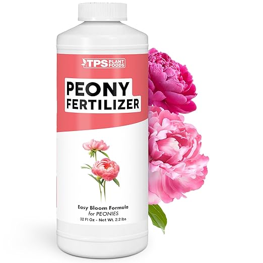 Peony Fertilizer for Peony Flowers, Feeds Peony Flowers and Peony Bulbs for Stunning Blooms, Liquid Fertilizer by TPS Plant Foods, 32 oz (1 Quart)