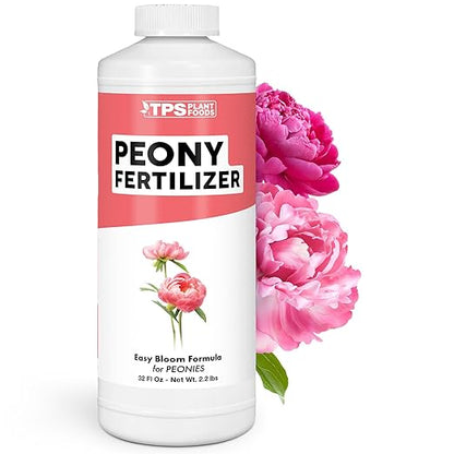 Peony Fertilizer for Peony Flowers, Feeds Peony Flowers and Peony Bulbs for Stunning Blooms, Liquid Fertilizer by TPS Plant Foods, 32 oz (1 Quart)