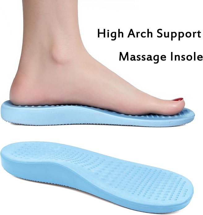 Women Men Orthopedic Clogs Arch Support Garden Shoes Sandals Slippers with Plantar Fasciitis Insoles