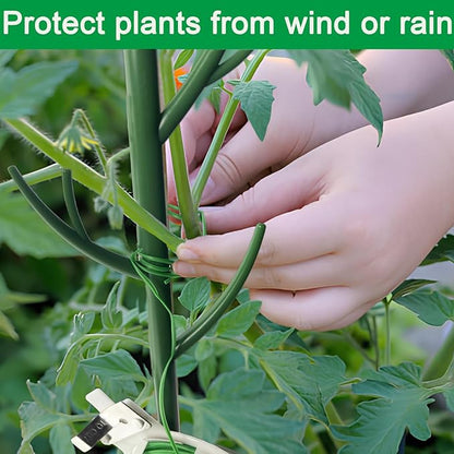 Orgrimmar 10 Pack Monstera Plant Support Stakes Adjustable Length with Green Ties for Indoor Outdoor Climbing Plants