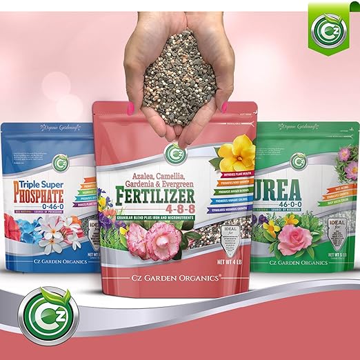 4-8-8 Azalea, Camellia, Gardenia & Evergreen Fertilizer - Made in USA - NPK + Micronutrients Plant Food for Indoor/Outdoor Plants & Flower Gardens