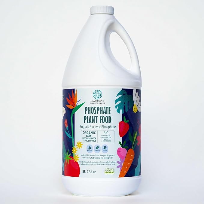 MARPHYL Organic Liquid Phosphate Soil Enhancer – Phosphorus Fertilizer for Root Development & Bloom Support, Ideal for Garden Flowers, Vegetables, Succulents & Hydroponics