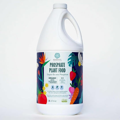 MARPHYL Organic Liquid Phosphate Soil Enhancer – Phosphorus Fertilizer for Root Development & Bloom Support, Ideal for Garden Flowers, Vegetables, Succulents & Hydroponics