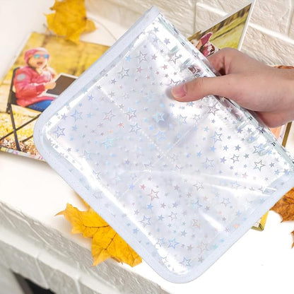 A5 Zipper Photocard Binder Album with Card Slots Large Capacity Photo Organizer for Kpop Photocard Collection and Small Keepsakes