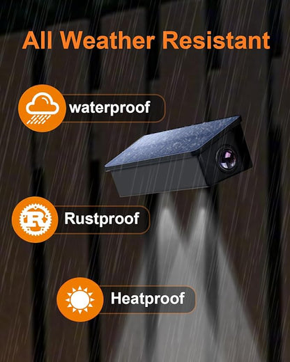 Solar Fence Lights Outdoor Waterproof LED Spot Lens for Step, Wall, Deck, Patio, Yard, Rail, Garage, Pool, Stair, Balcony, Walkway, Garden Landscaping Enhanced Security Easy Install Cool White 12 pack