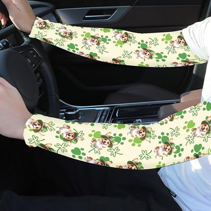Binienty Unisex Arm Sleeves for Driving, Golf, Cycling, Sports, UV Protector Cooling Arm Sleeves Cover