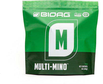 BioAg Multi-Mino Organic Micronutrient Fertilizer, Amino Acid Complexed Micronutrient Fertilizer (4 lbs)