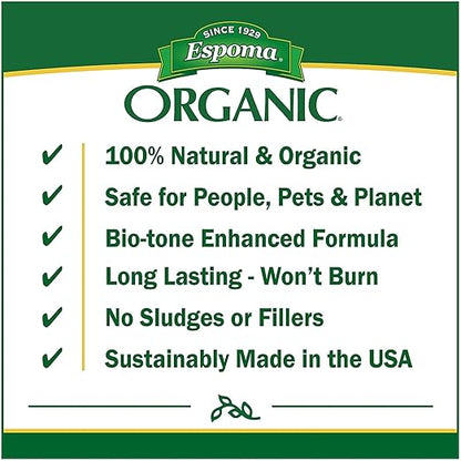 Espoma Organic Holly-Tone 4-3-4 Natural & Organic Evergreen & Azalea Plant Food; 4 lb. Bag; The Original & Best Fertilizer for All Acid Loving Plants Including Rhododendrons & Hydrangeas. Pack of 2