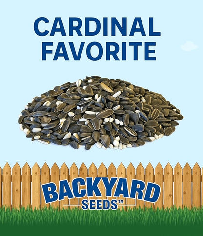CountryMax Backyard Seeds Cardinal Frenzy Bird Seed Mix 5lbs - Premium Black Oil Sunflower & Safflower, Small Bag of Wild Bird Food