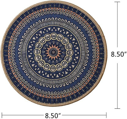 K KILIPES 6pcs 8.5" Round Plant Coaster Mat for Gardening Indoor Outdoor Flower Pots Pad Non Slip Plant Mats for House Plants