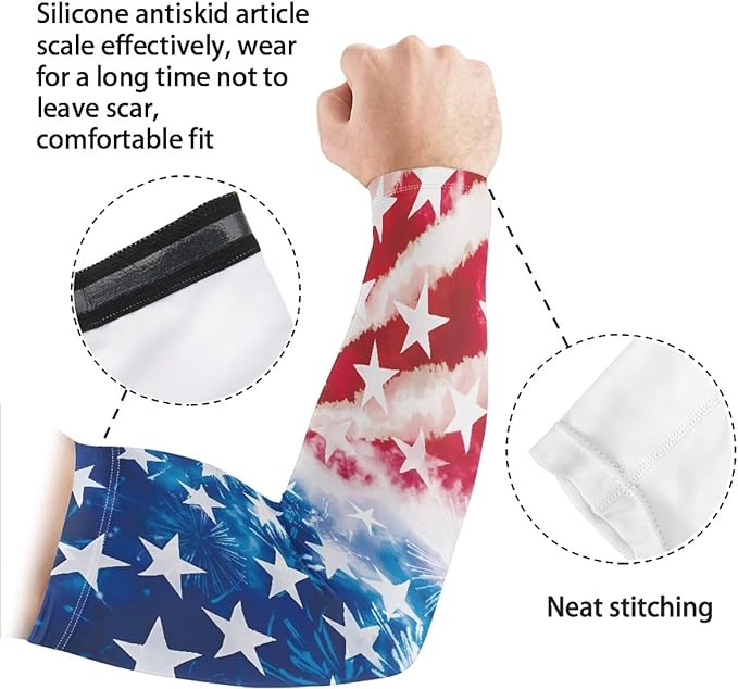 Binienty Unisex Arm Sleeves for Driving, Golf, Cycling, Sports, UV Protector Cooling Arm Sleeves Cover
