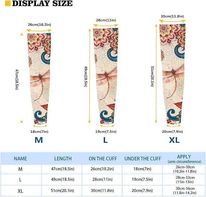 Binienty Unisex Arm Sleeves for Driving, Golf, Cycling, Sports, UV Protector Cooling Arm Sleeves Cover