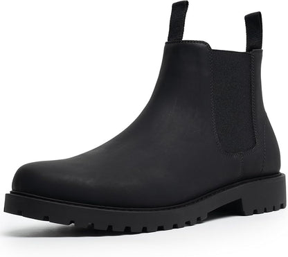 CGRRBW Mens Slip On Chelsea Boots, Work Hiking Ankle Booties For Men Comfortable and Lightweight