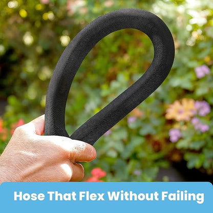2025 Upgraded 100FT Non-Expanding Garden Hose, Lightweight, Flexible Ultra-Light Water Hose, Burst-Resistant, Lead-Free, Anti-Kink, High-Pressure