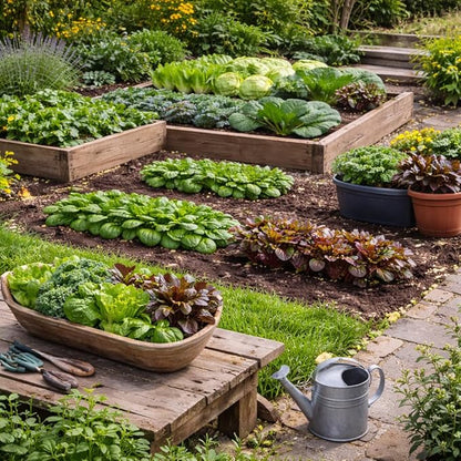 Greens Seeds Collection, 2500+ Seeds, 9 Heirloom Varieties, Arugula, Beet, Upland Cress, Vates Collard, Red Russian Kale, Crisphead Lettuce, Parris Island Lettuce, Tatsoi Mustard, Viroflay Spinach