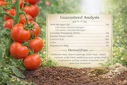 Cal-Magic Pellets, Calcium and Magnesium Supplement and Plant Fertilizer. Organic Easy-to-Apply Pellets, 1.5lb Bag. Kelp, Fish and Crab Meals with Rabbit Manure, Seabird Guano, and Oyster Shell.