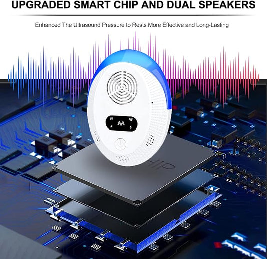 2026 Upgraded Version Ultrasonic Pest Repeller 6 Packs, Mouse Repellent Indoor, Pest Control for Roach Rodent Cockroach Bugs Mosquito Mice Spider Ant Fleas Insects