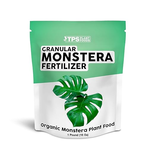 Organic Monstera Plant Food, Slow Release Dry Granular Fertilizer for Monstera and Philodendron, Tropical Plant Food - 1 Pound (16 Oz)