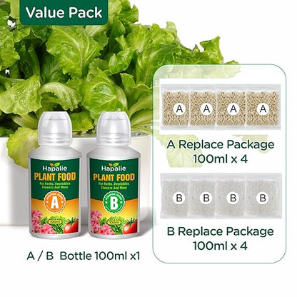 Hydroponic Nutrients, Comprehensive Nutrient Solution, Hydroponic Fertilizer, Hydroponics Solution, Universal Compatibility, User-Friendly 1000ml Liquid, Indoor/Outdoor Use, Green