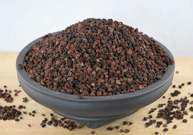2 Gal. 1/8" - 3/16" Pre Mix Horticultural Red/Black Lava for Cactus & Succulent, Bonsai Tree Soil Mix - Small Grain (2GAL BK/RED S)