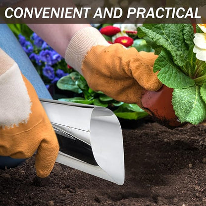 YARNOW Stainless Steel Bucket Shovel Soil Shovels Indoor Plants Spade Shovel Cup Mini Potting Scoop Garden Trowel Garden Soil Scooper Tools Scoops for Halloween Grow Flowers
