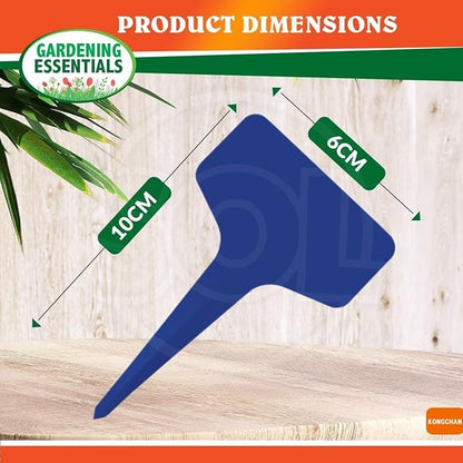 100pcs Plant Labels, Colorful Plastic, T-Type Plant Tags for Outdoor Plants, Garden Potted Plants, Seed Labels, Plant Name Sticks(6 x 10cm)