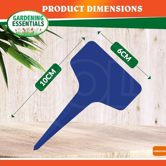 100pcs Plant Labels, Colorful Plastic, T-Type Plant Tags for Outdoor Plants, Garden Potted Plants, Seed Labels, Plant Name Sticks(6 x 10cm)