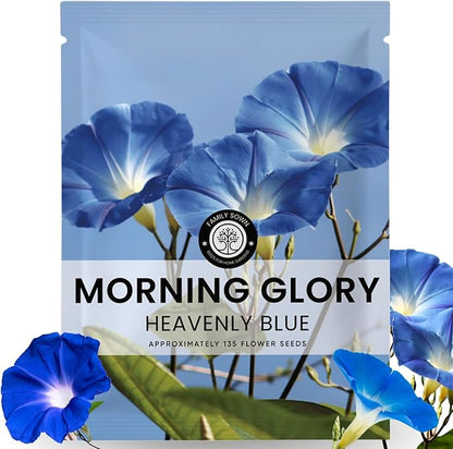 Morning Glory Heavenly Blue – 135 Seeds for Planting – 2026 Season – 5-Grams Pouch